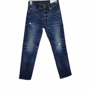 NEW AMERICAN‎ EAGLE jeans next level flex slim straight blue 26x28